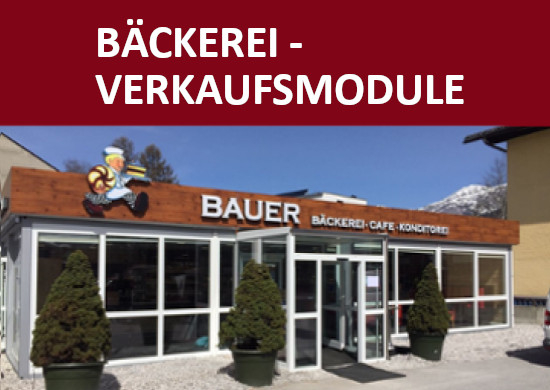 Bäckerei Verkaufsmodul (Backcontainer) - Vermietung - Vorderansicht