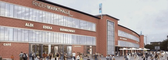 Einkaufszentrum, Typ Einkaufszentrum ✩ Rindermarkthalle St. Pauli in Hamburg