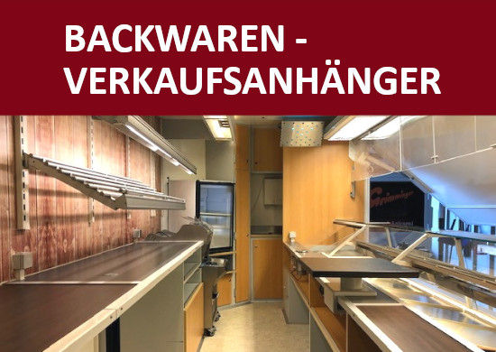 Backwaren Verkaufsanhänger, absenkbar (inkl. Inventar)