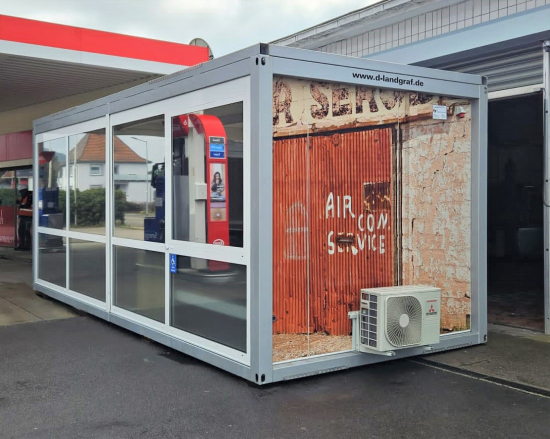 Tankstellen Verkaufscontainer für Umbauten